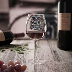 250th Semiquincentennial Anniversary USofA 1776 - 2026 | Wine Glass